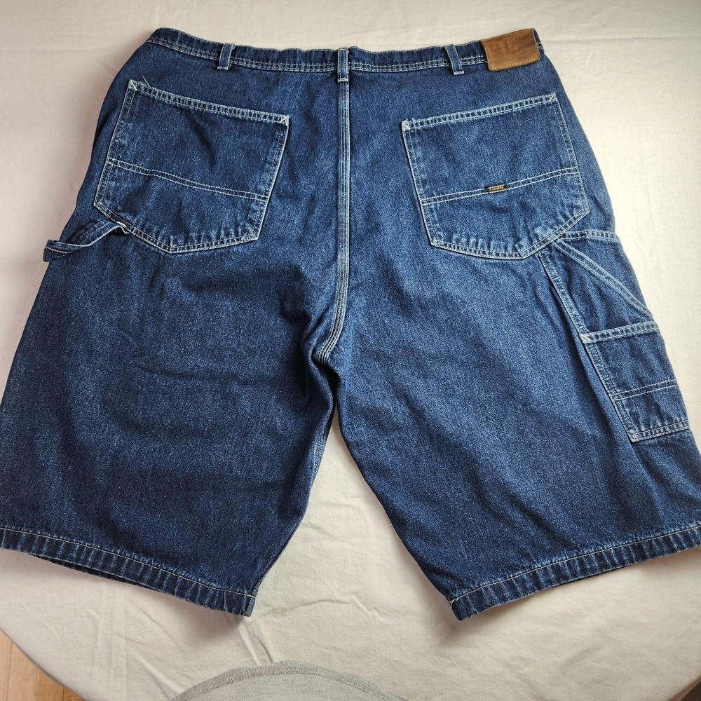 Polo Ralph Lauren Mens Blue Denim Carpenter Shorts Jorts Baggy Y2K Skater 40